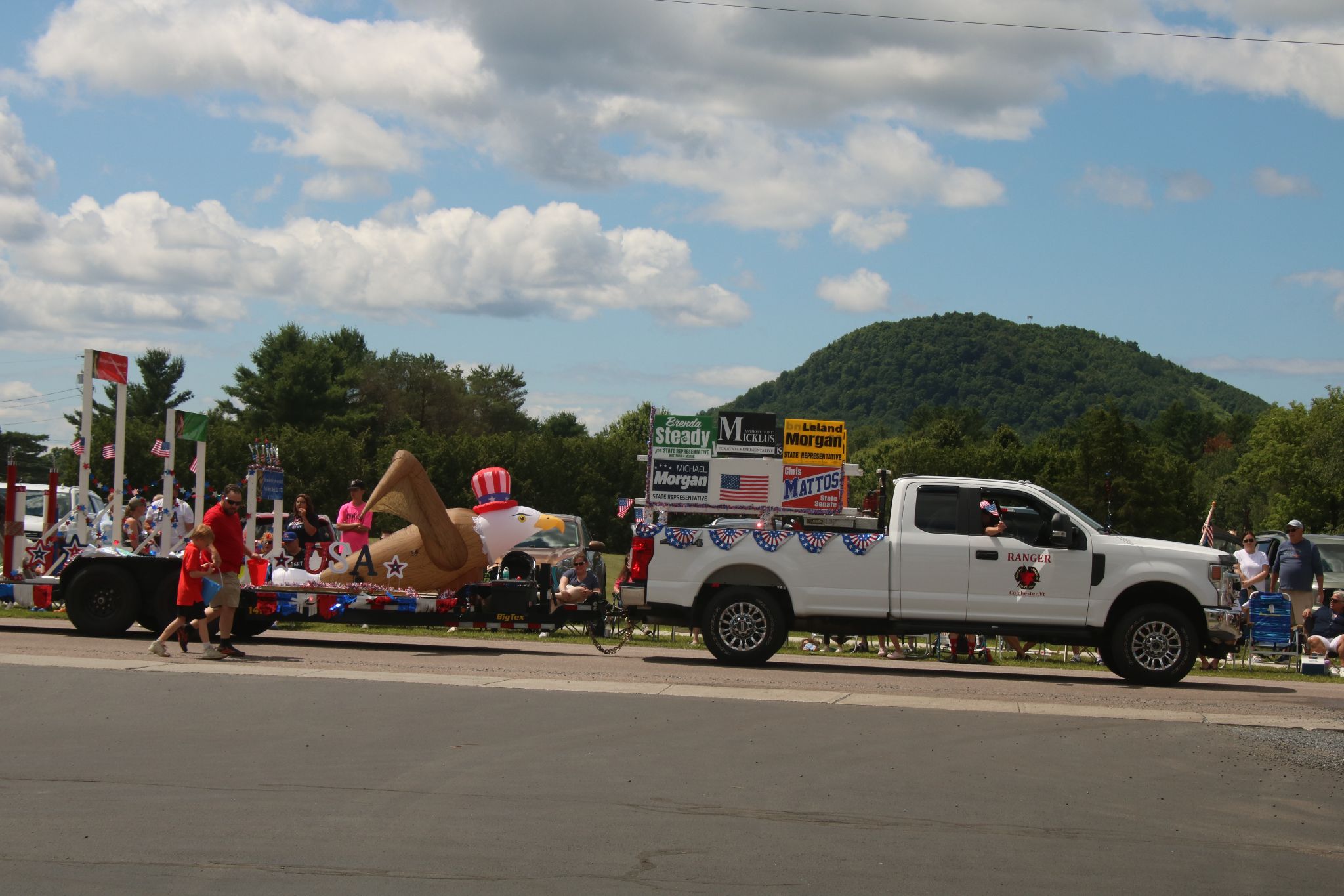 GL: SO: THANK YOU to the Milton GOP volunteers who came together to build and walk with our float in the July 4 parade.