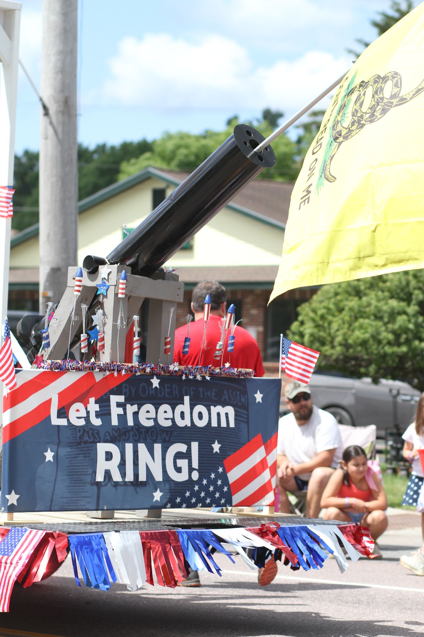 GL: SO: THANK YOU to the Milton GOP volunteers who came together to build and walk with our float in the July 4 parade.